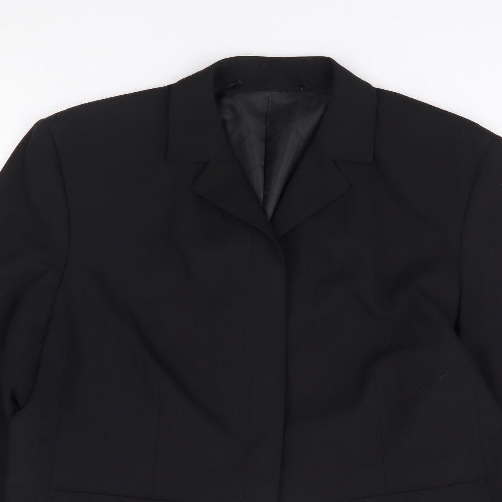 Womens UK Size M Preworn Regular Black Suit Jacket