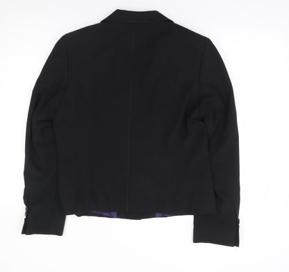 Womens UK Size M Preworn Regular Black Suit Jacket