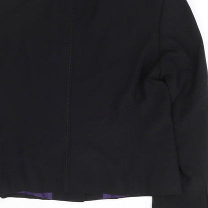 Womens UK Size M Preworn Regular Black Suit Jacket