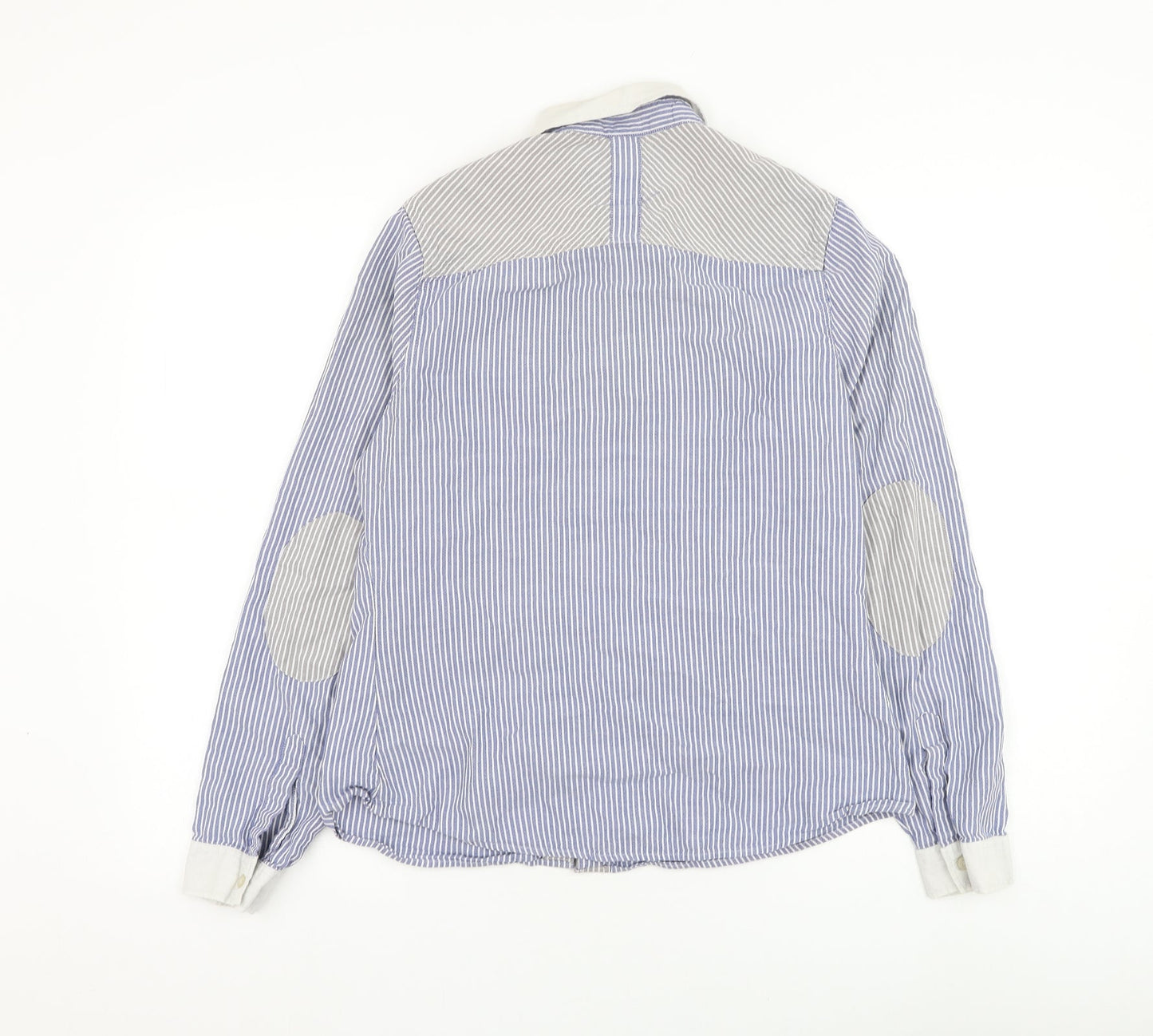 Womens UK Size 12 NEXT Blue Basic Button-Up