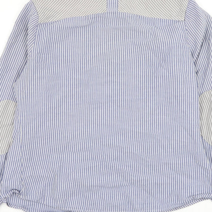 Womens UK Size 12 NEXT Blue Basic Button-Up