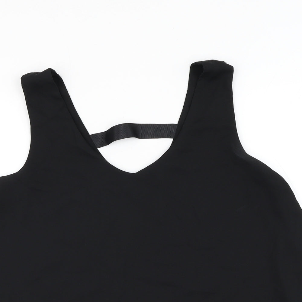 Womens UK Size M Vera & Lucy Black Basic Tank