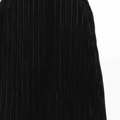 H&M Womens Black Polyester Shift Size S Round Neck Pullover