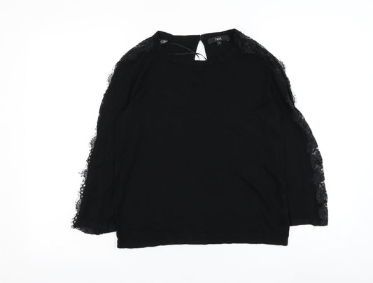 Womens UK Size 12 NEXT Black Pullover Jumper