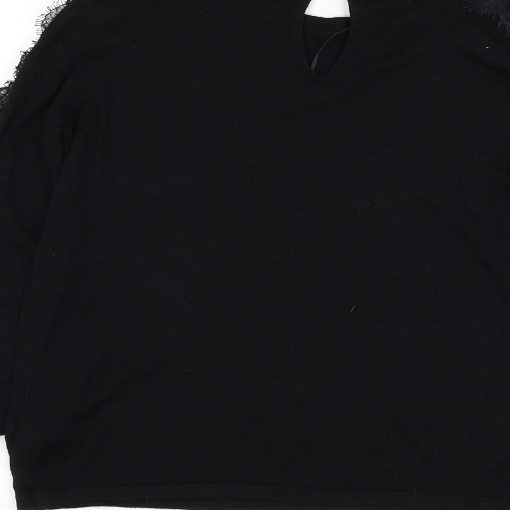 Womens UK Size 12 NEXT Black Pullover Jumper
