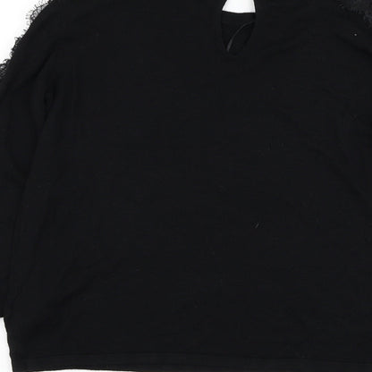 Womens UK Size 12 NEXT Black Pullover Jumper