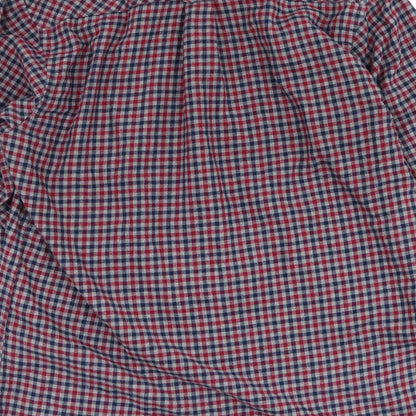 Winterbeck Mens Green Check Cotton Button-Up Size M Collared Button