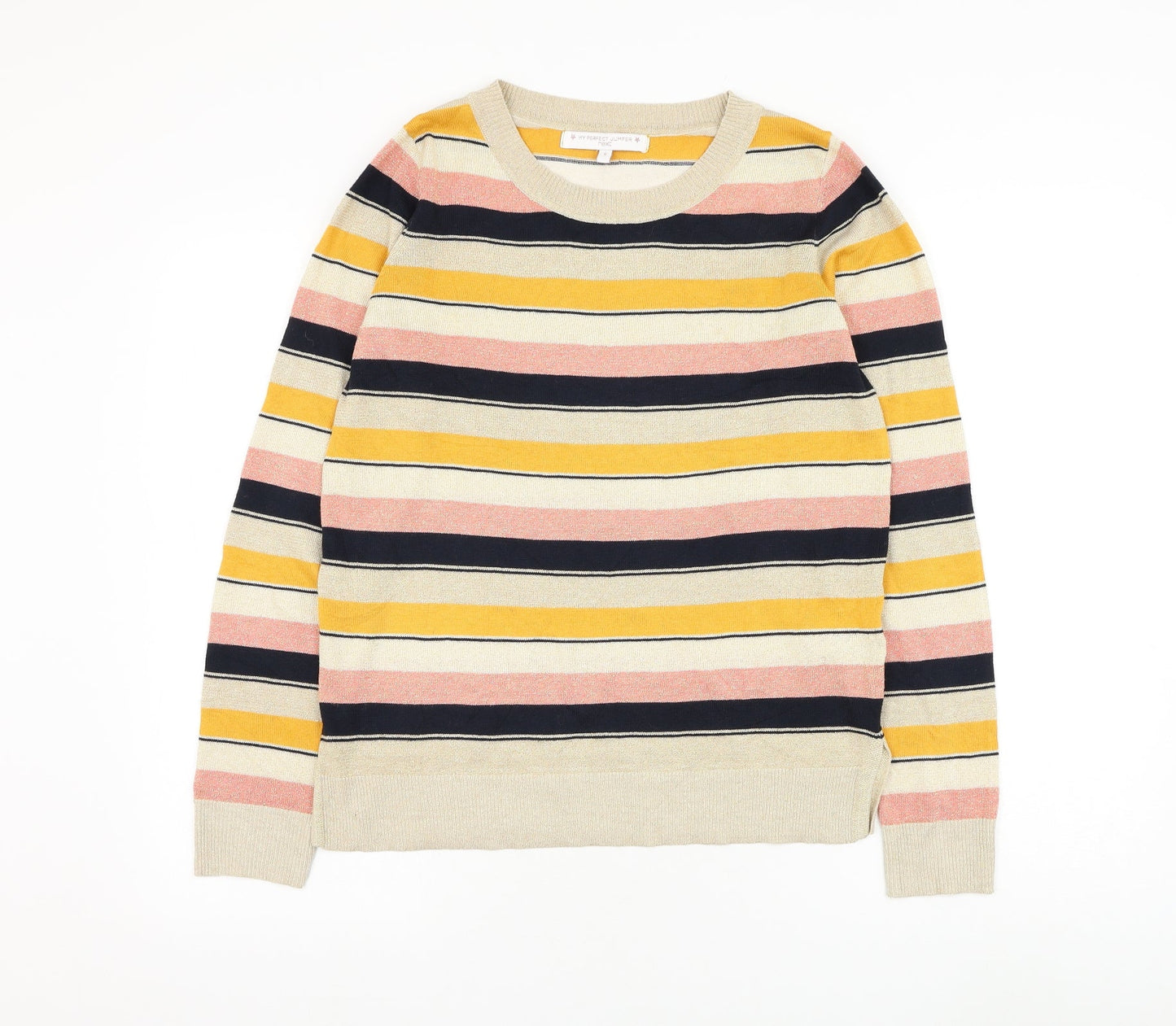 Womens UK Size 8 NEXT Gold Pullover Jumper
