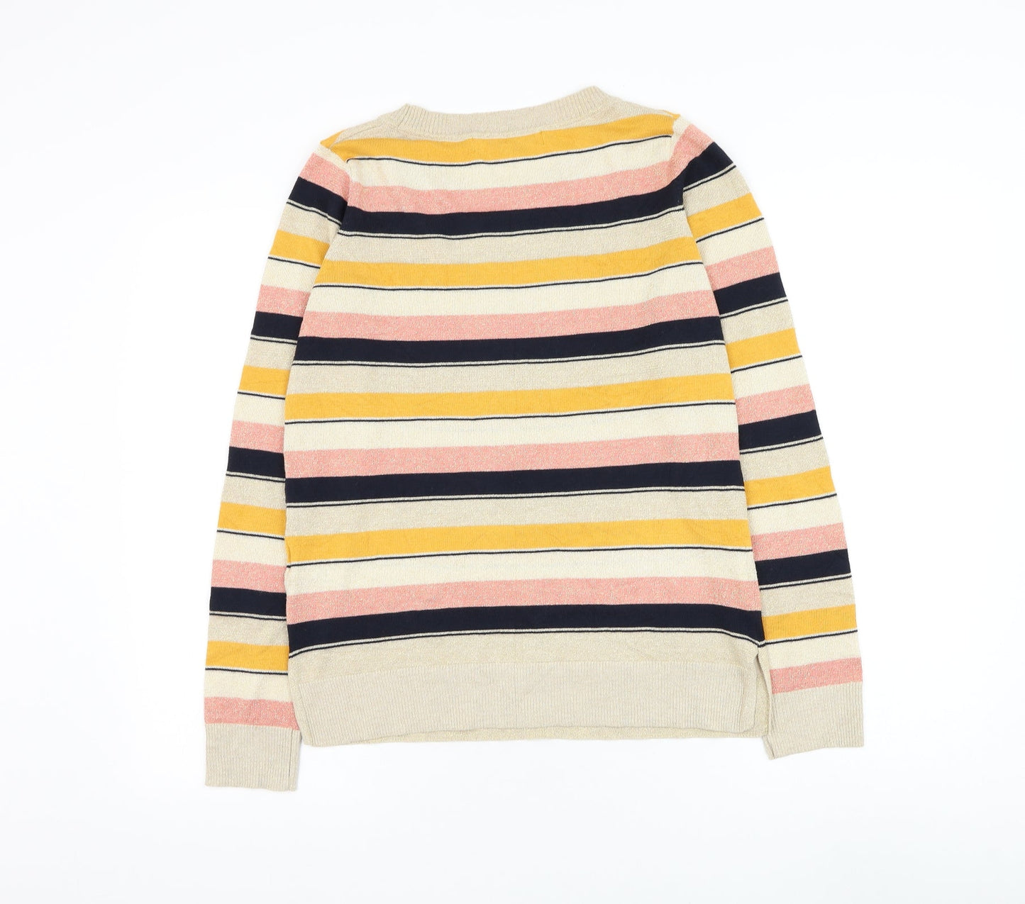 Womens UK Size 8 NEXT Gold Pullover Jumper