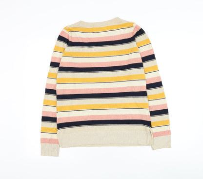 Womens UK Size 8 NEXT Gold Pullover Jumper
