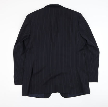 Mens UK Size 44 Karl Jackson Regular Black Suit Jacket