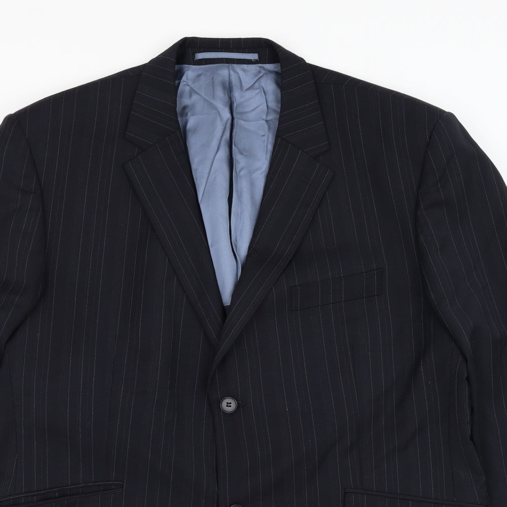 Mens UK Size 44 Karl Jackson Regular Black Suit Jacket