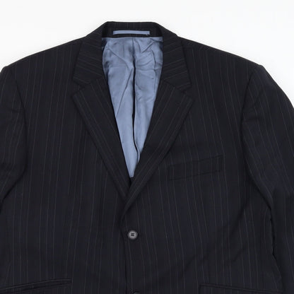 Mens UK Size 44 Karl Jackson Regular Black Suit Jacket