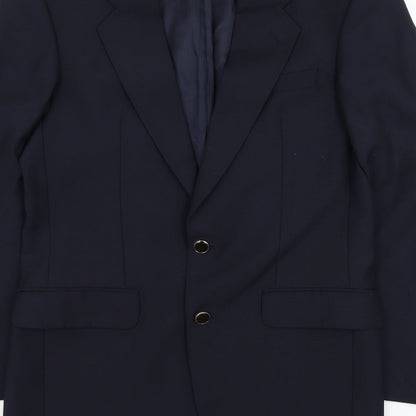 Mens UK Size 36 Marks and Spencer Regular Blue Suit Jacket