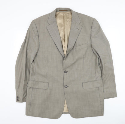 Mens UK Size 44 Van Kollem Regular Beige Suit Jacket