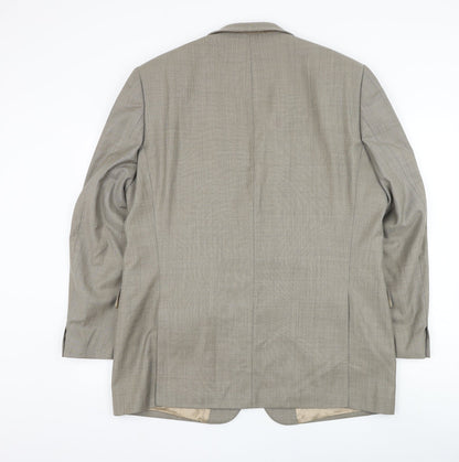 Mens UK Size 44 Van Kollem Regular Beige Suit Jacket