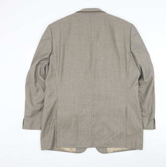 Mens UK Size 44 Van Kollem Regular Beige Suit Jacket