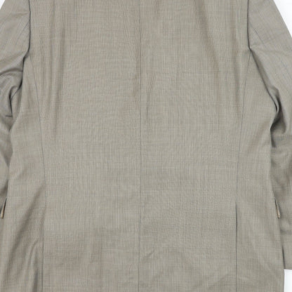Mens UK Size 44 Van Kollem Regular Beige Suit Jacket