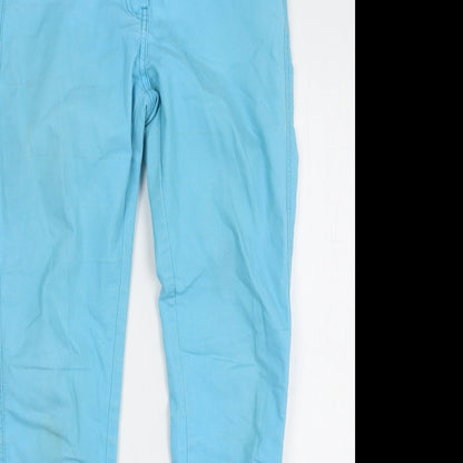 New Look Girls Blue Cotton Skinny Jeans Size 13 Years L29 in Regular
