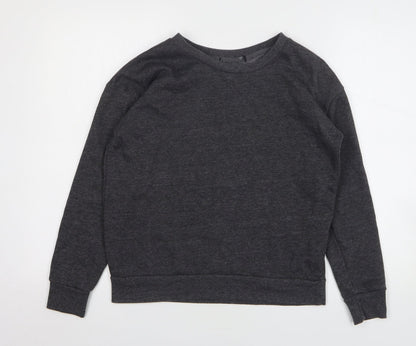 Atmosphere Womens Grey Polyester Pullover Sweatshirt Size 8