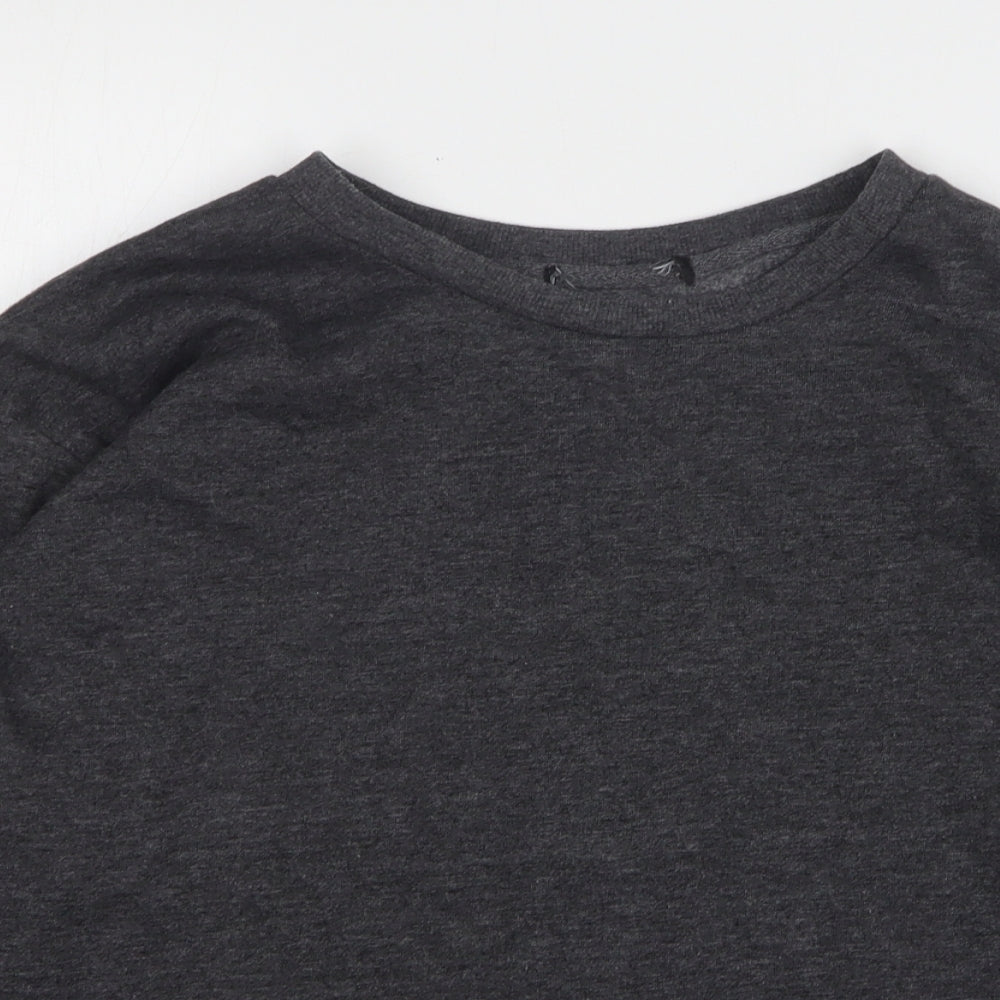Atmosphere Womens Grey Polyester Pullover Sweatshirt Size 8