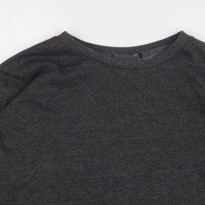 Atmosphere Womens Grey Polyester Pullover Sweatshirt Size 8