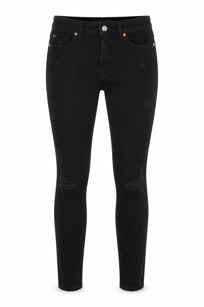 Womens UK Size 8 Denim & Co. Regular Fit Skinny Black Jeans