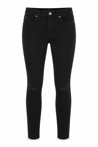 Womens UK Size 8 Denim & Co. Regular Fit Skinny Black Jeans