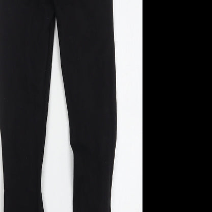 Denim & Co. Womens Black Cotton Skinny Jeans Size 8 L27 in Regular