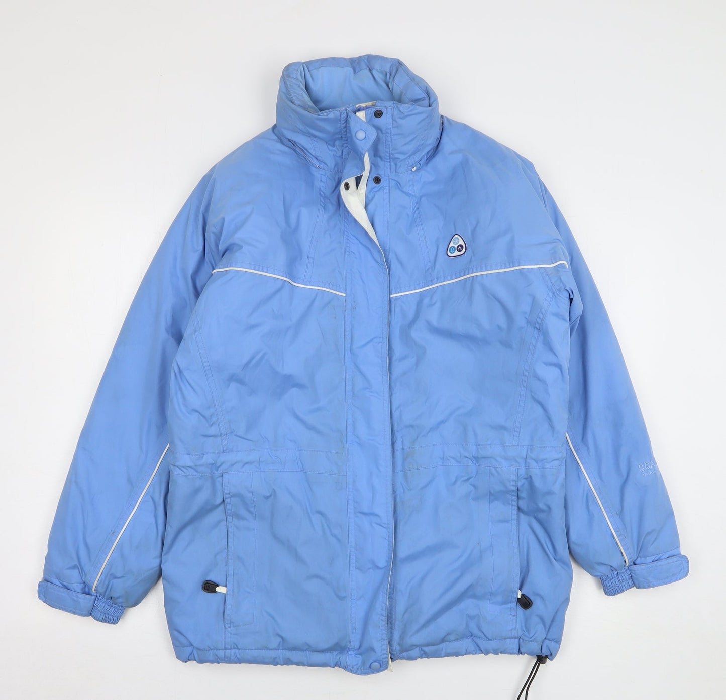 Womens UK Size 10 Scanda Blue Rain Coat