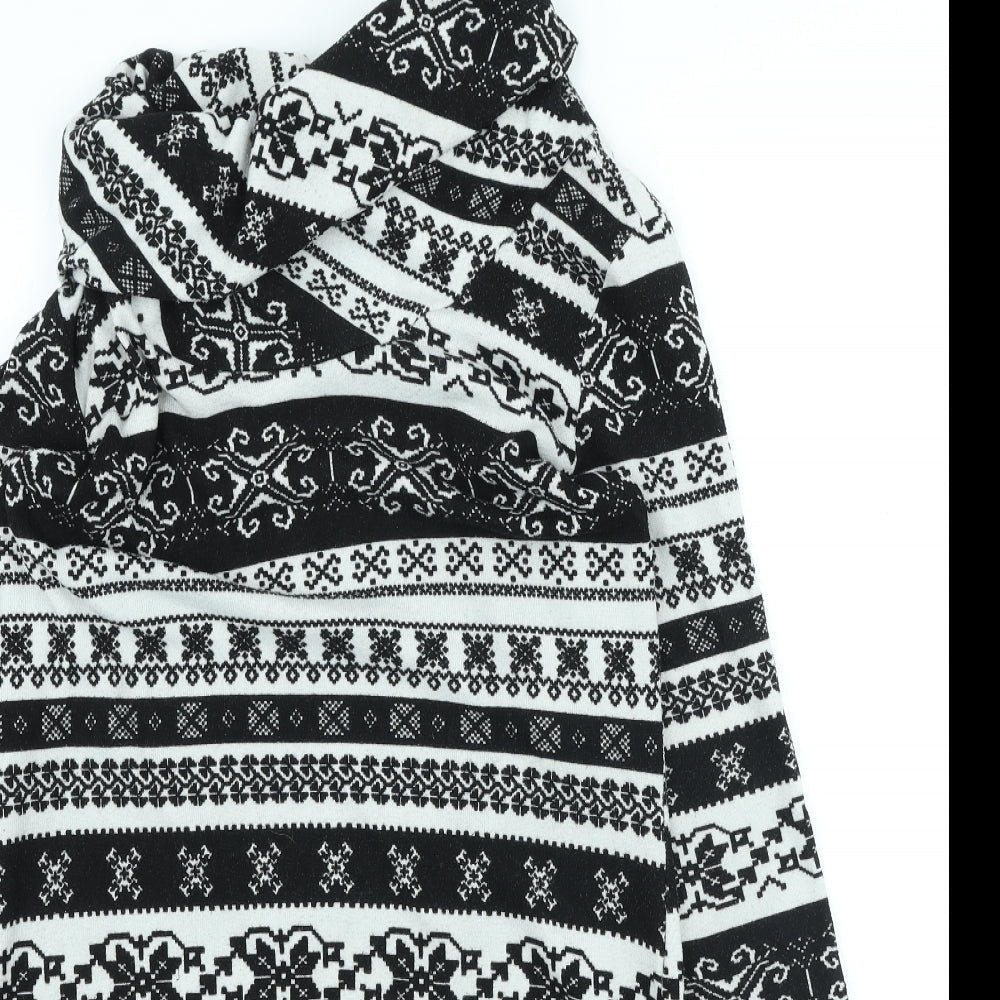 Peacocks Womens Multicoloured Geometric Polyester Pencil Dress Size 12 Roll Neck