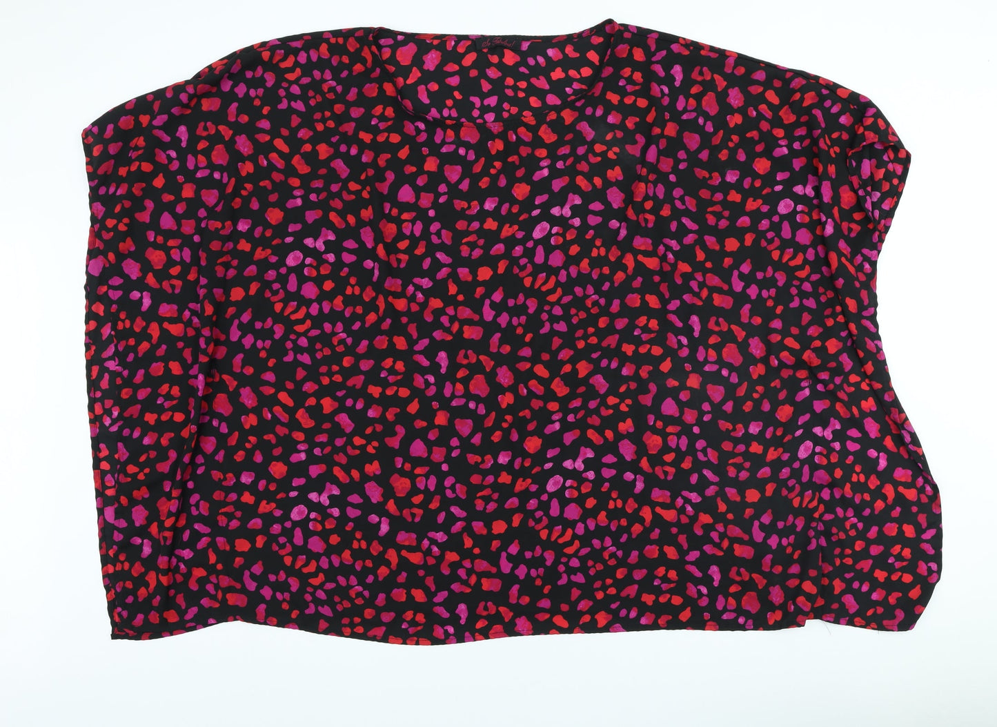Womens UK Size 22 So Fabulous Black Basic Blouse