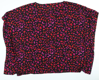 Womens UK Size 22 So Fabulous Black Basic Blouse