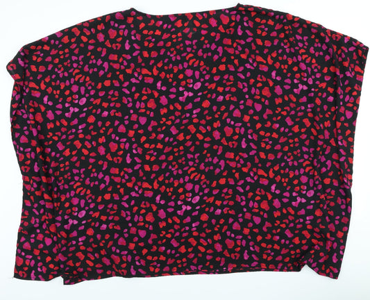 Womens UK Size 22 So Fabulous Black Basic Blouse