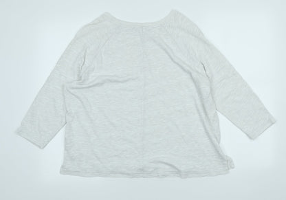 Womens UK Size 14 Marks and Spencer Grey Pullover Jumper