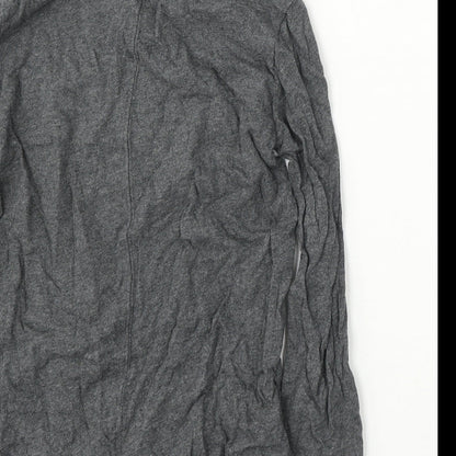 TU Girls Grey Cotton Basic T-Shirt Size 10 Years Round Neck - smile