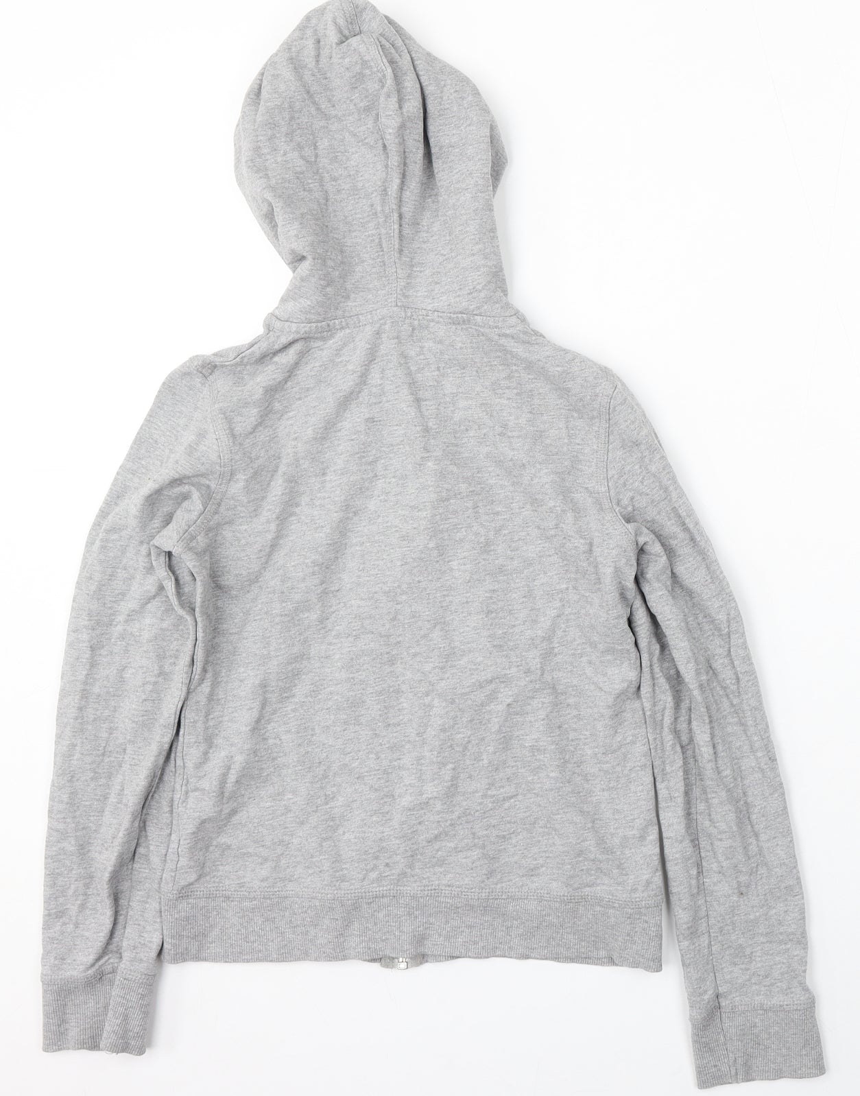Sports essentials Womens Grey Cotton Full Zip Hoodie Size XS