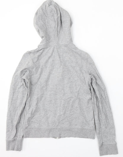 Sports essentials Womens Grey Cotton Full Zip Hoodie Size XS