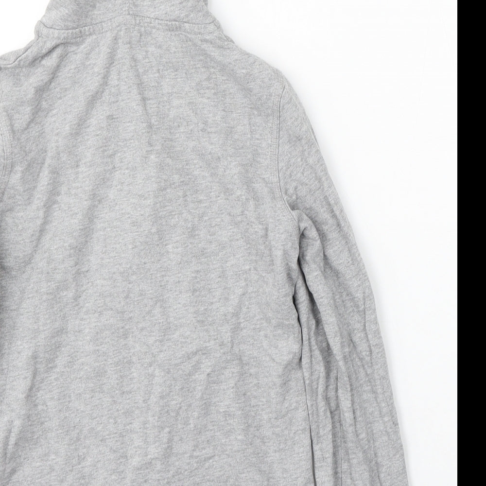 Sports essentials Womens Grey Cotton Full Zip Hoodie Size XS