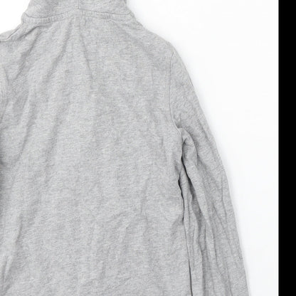 Sports essentials Womens Grey Cotton Full Zip Hoodie Size XS