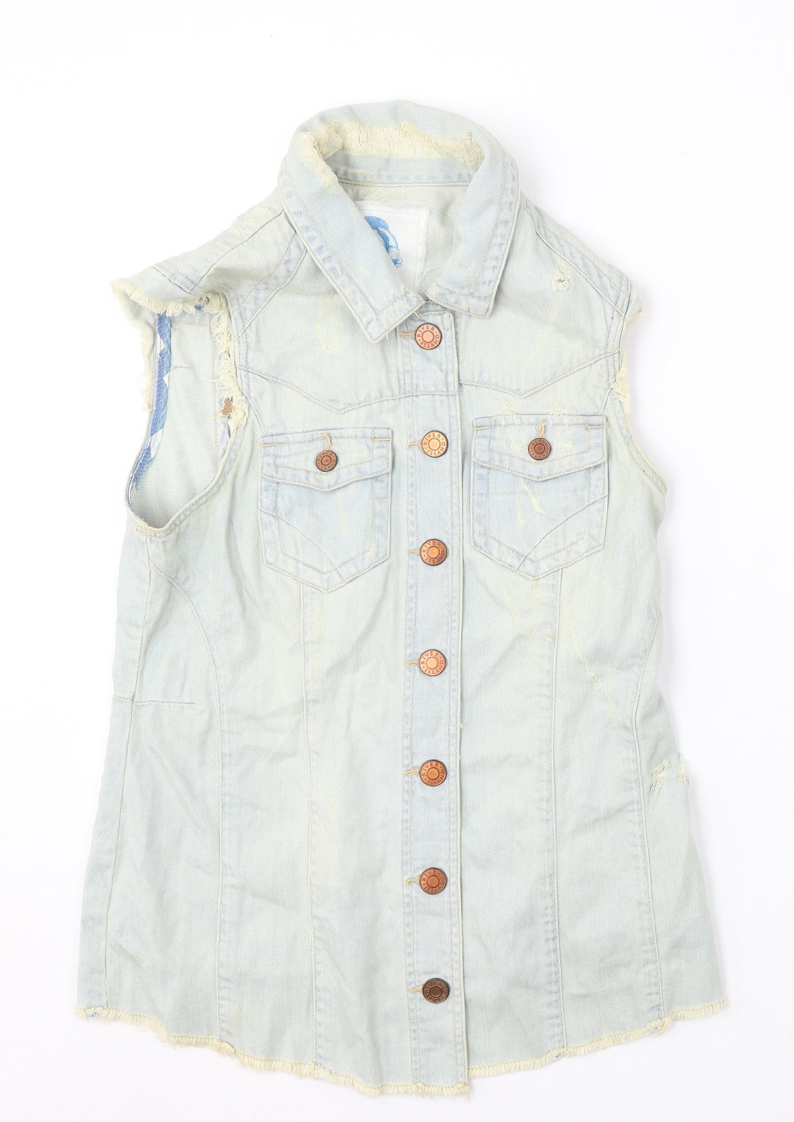 Womens UK Size 12 River Island Blue Gilet