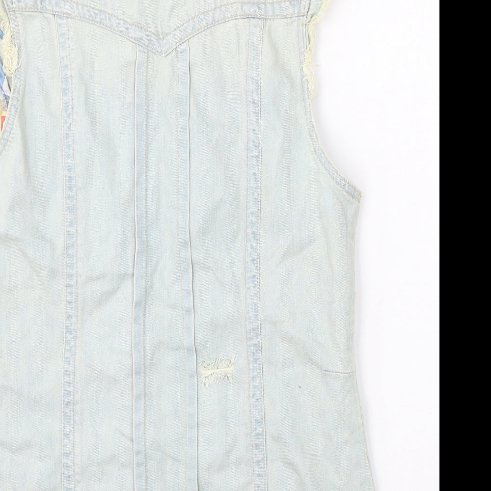 Womens UK Size 12 River Island Blue Gilet