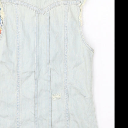 Womens UK Size 12 River Island Blue Gilet