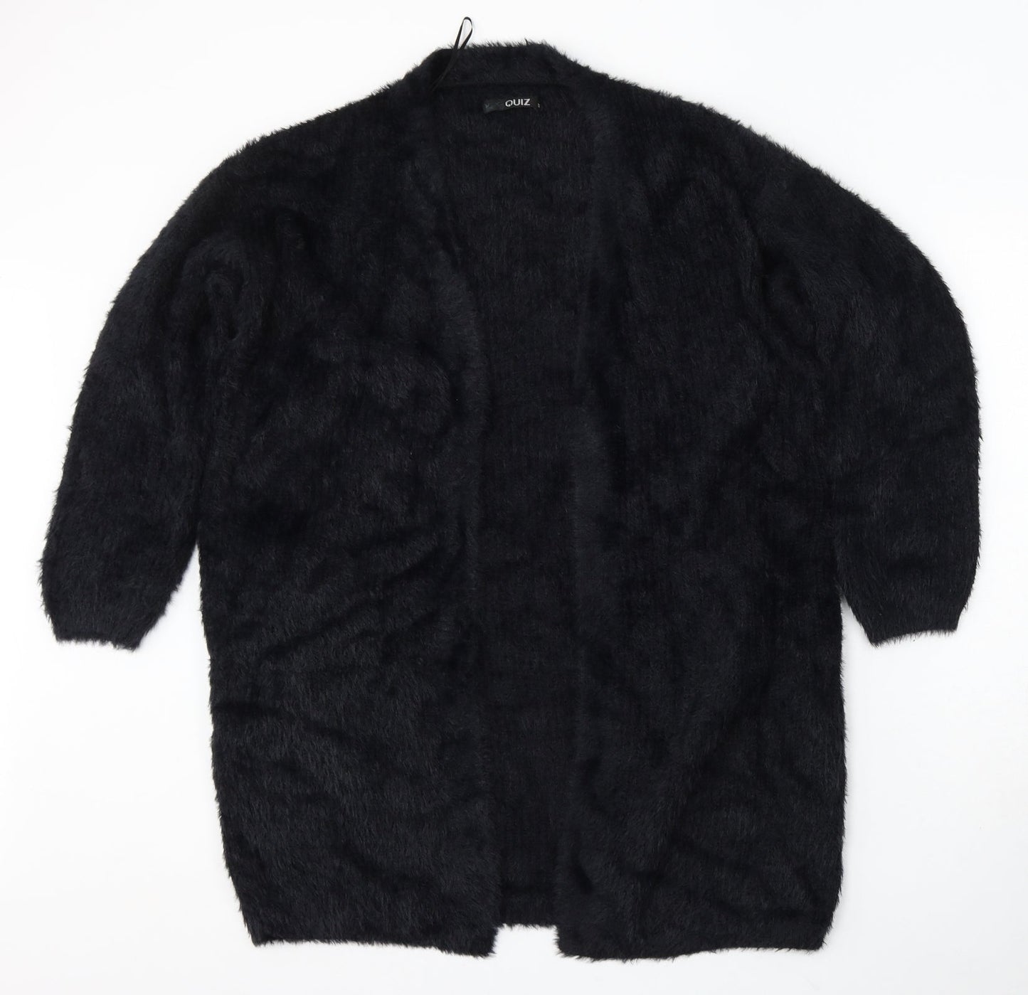 Womens UK Size S Quiz Black Cardigan Jumper