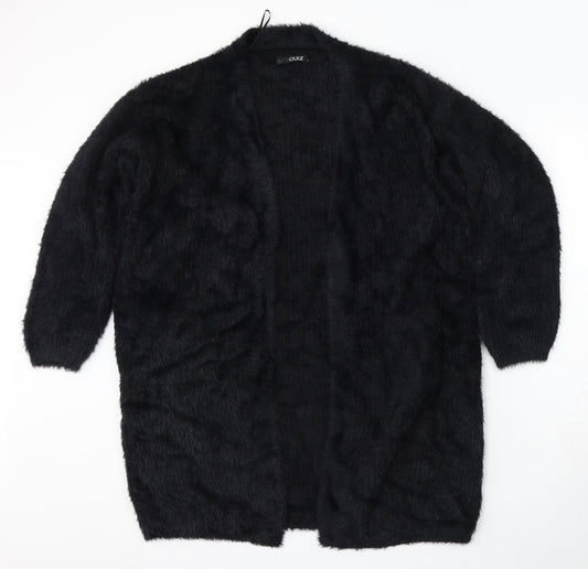 Womens UK Size S Quiz Black Cardigan Jumper