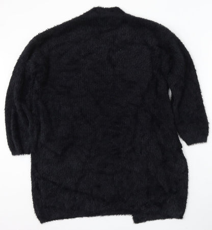 Womens UK Size S Quiz Black Cardigan Jumper
