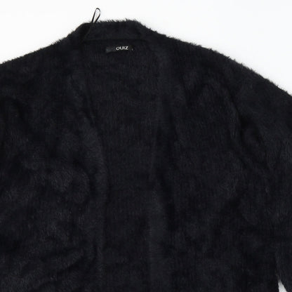 Womens UK Size S Quiz Black Cardigan Jumper