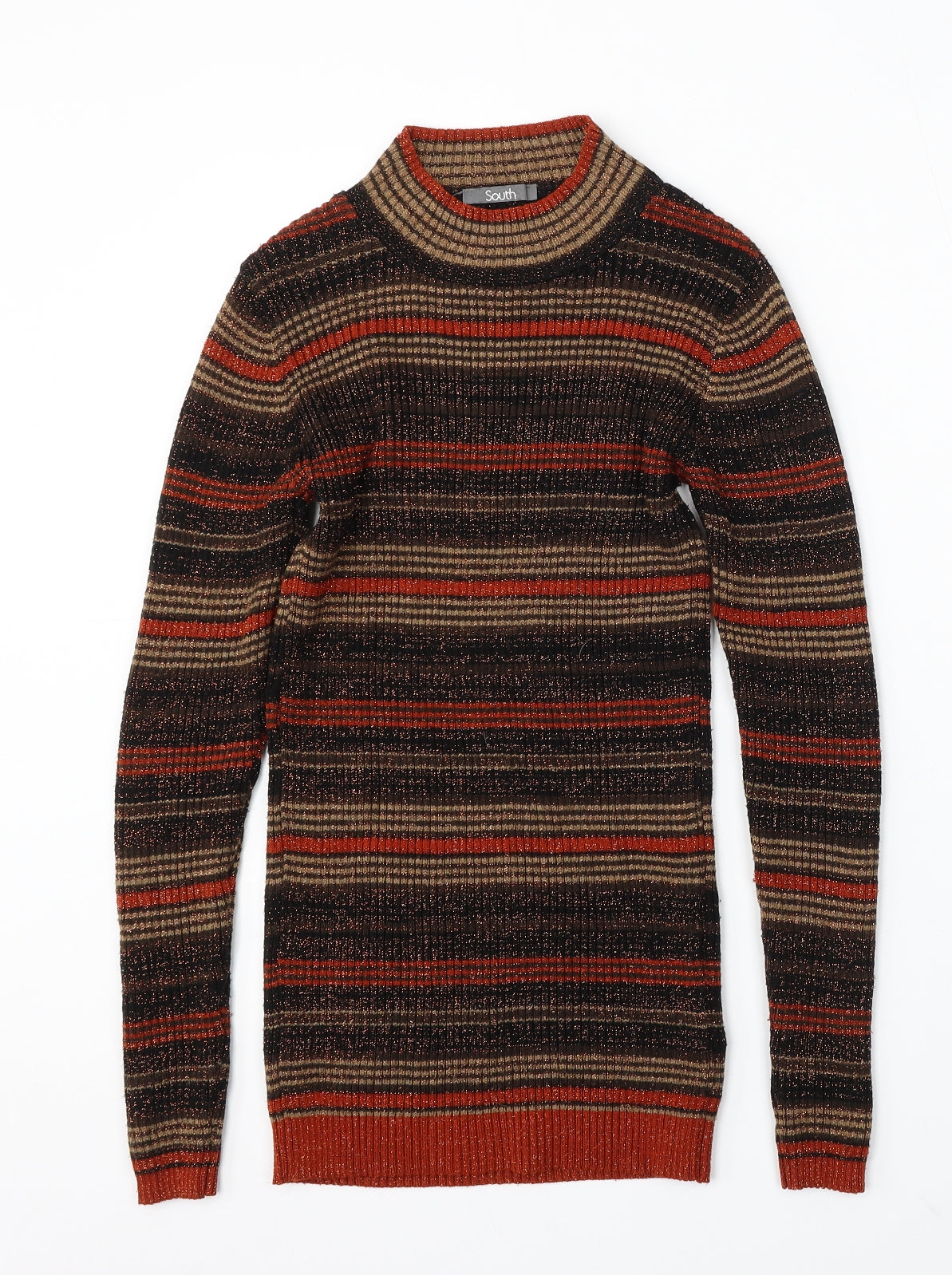 Womens UK Size 8 South Multicoloured Pullover Jumper