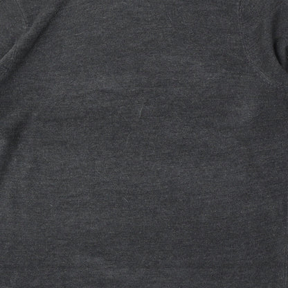 Matalan Mens Grey Round Neck Acrylic Pullover Jumper Size L