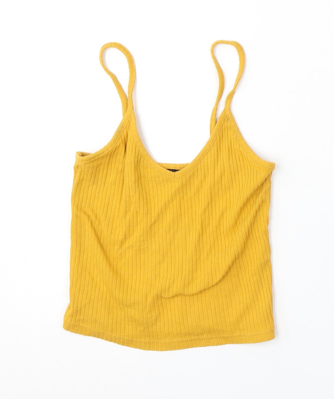 Womens UK Size 6 Topshop Yellow Vest Jumper